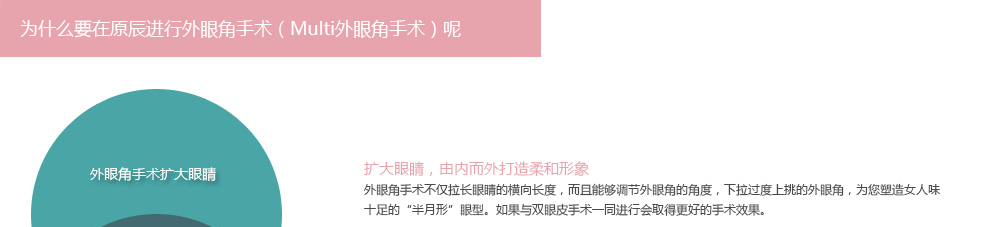 韩式开外眼角手术的优势