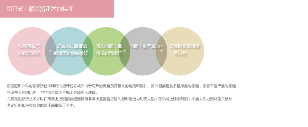切开式上眼睑矫正术