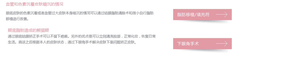 手术去除黑眼圈