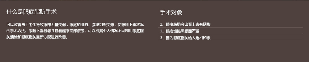 韩式眼底脂肪去除